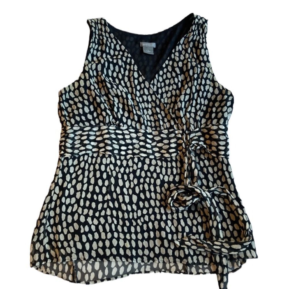 Ann Taylor Black silk top Size 2